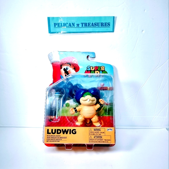 Super Mario Ludwig Action Figure with Wand - Picture 1 of 5